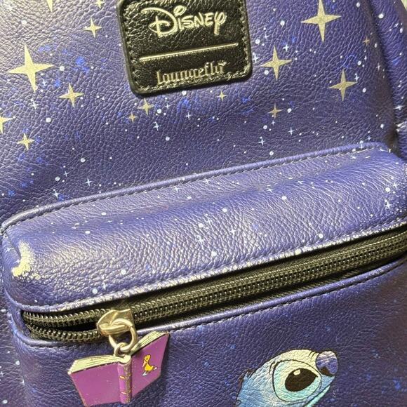 Loungefly Disney Lilo & Stitch Starry Night Mini Backpack Rare Stitch 626